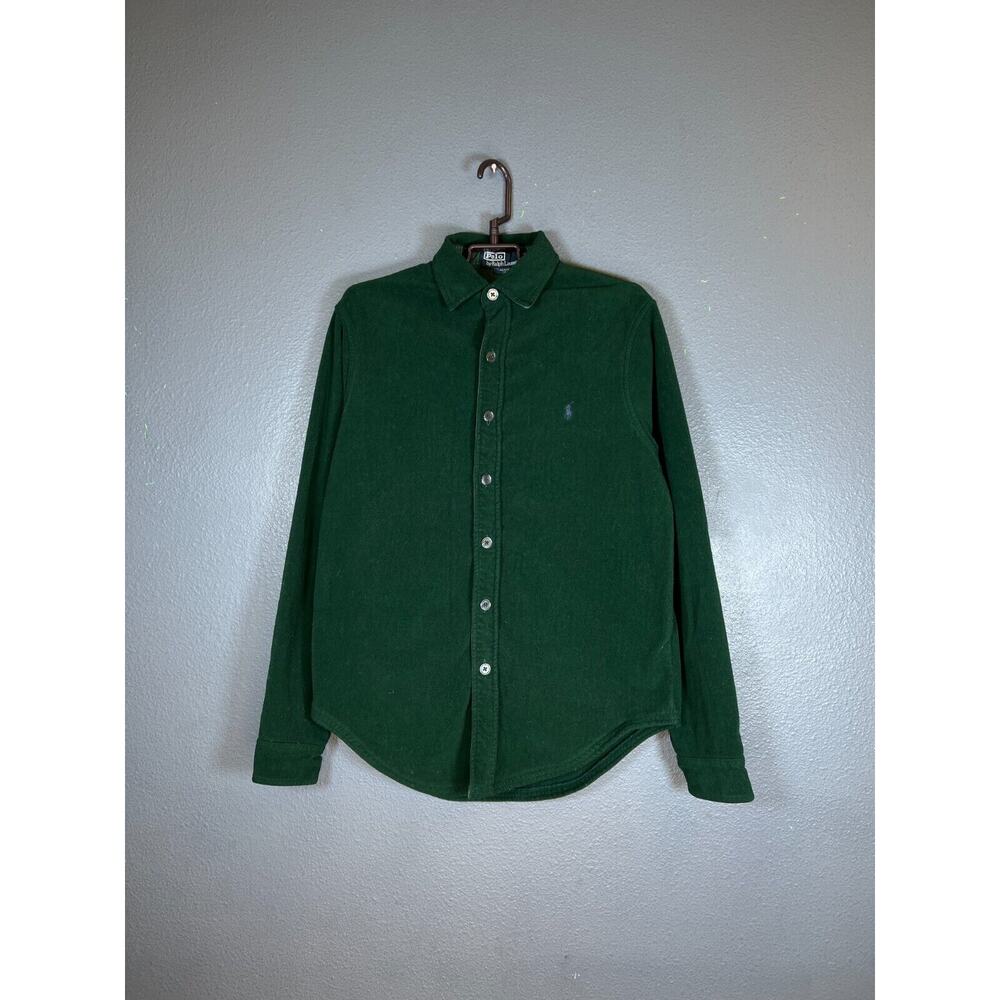 Polo Ralph Lauren Velvet size S Vintage men's shirt green